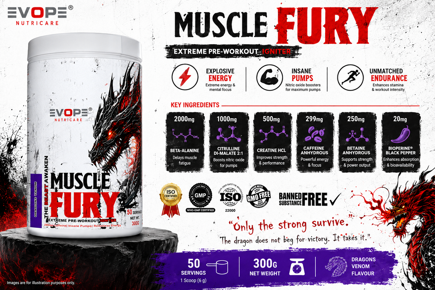 EVOPE Muscle Fury Pre-workout