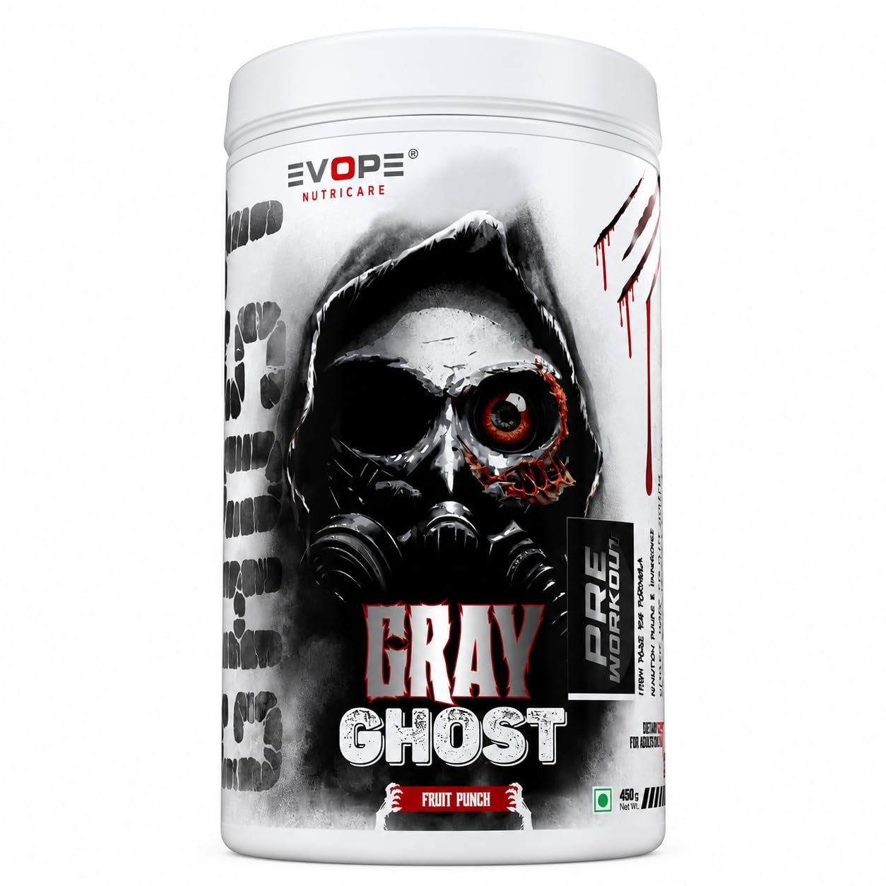Gray Ghost Pre Workout Powder Combo for Men & Women with Premium Gym Shaker