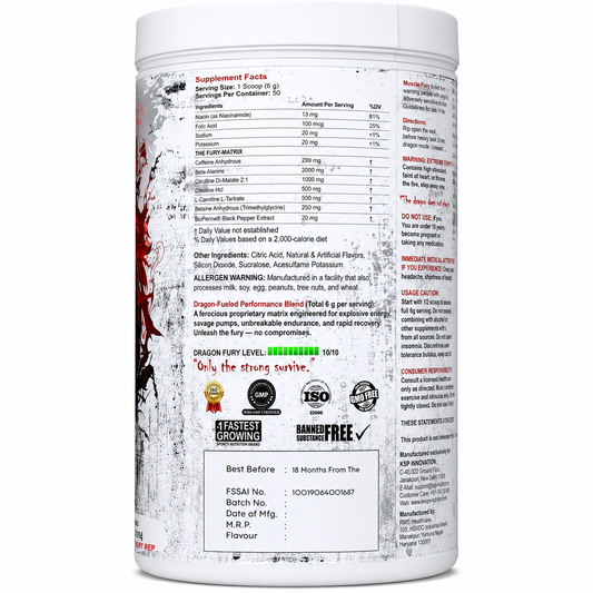 EVOPE Muscle Fury Pre-workout